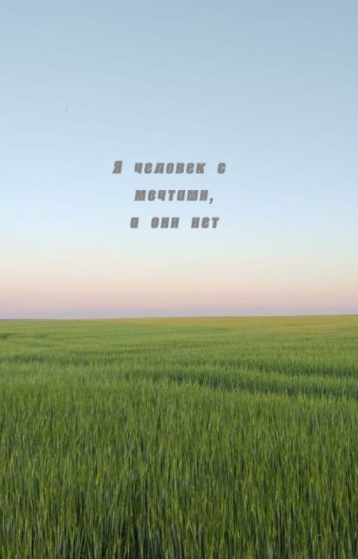 Я человек, с мечтой, а они нет